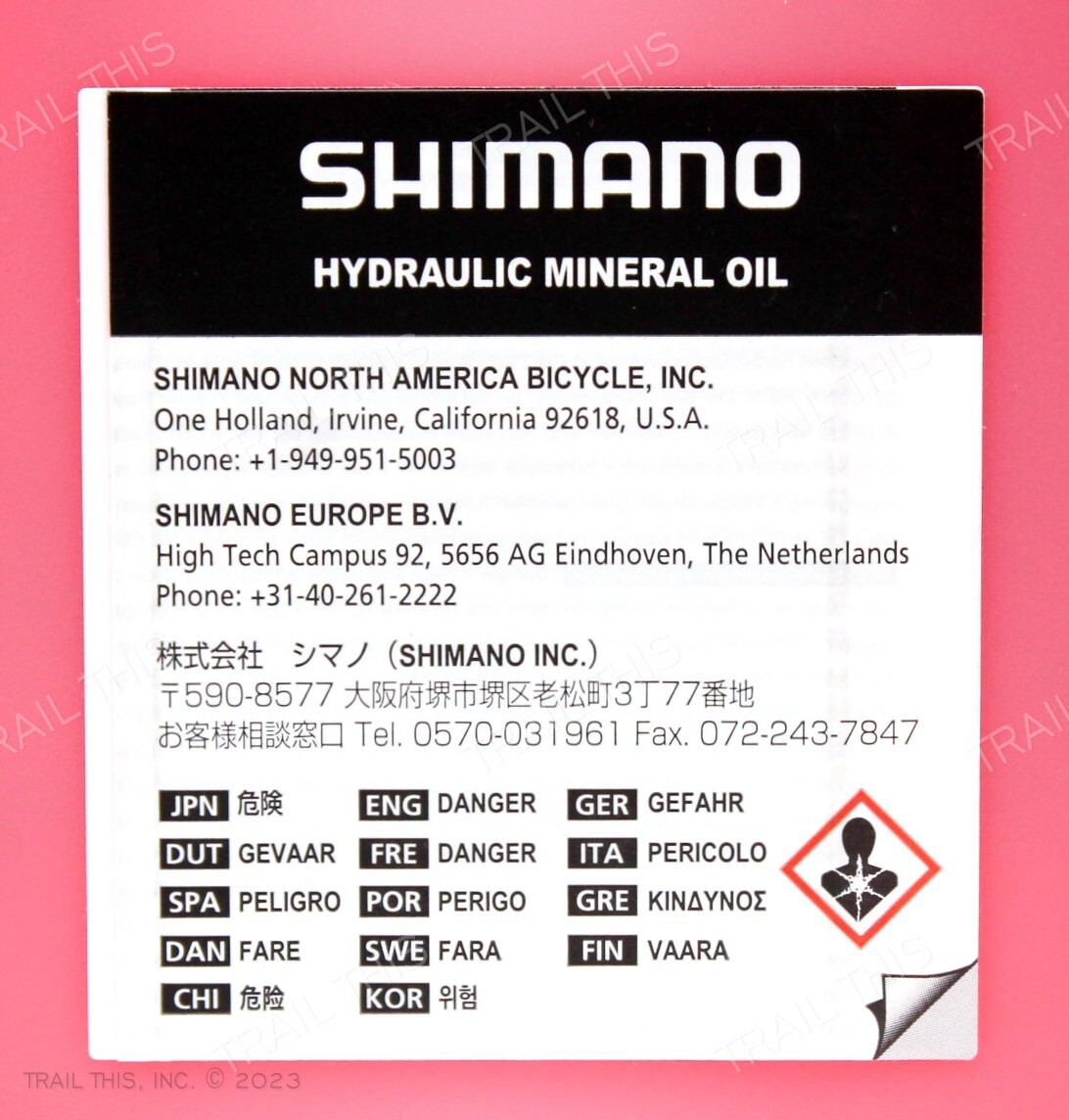 Shimano 1000ml Mineral Oil Brake Fluid Hydraulic Disc Bike 1L 1-Liter Bottle