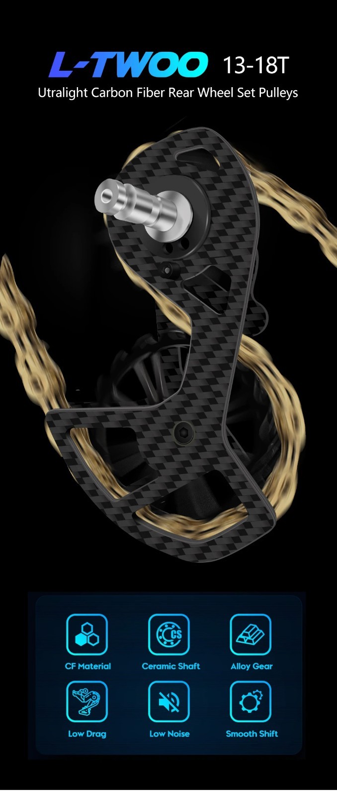Oversized Pulley Wheel Shimano Ceramic Bearing Jokey Wheels