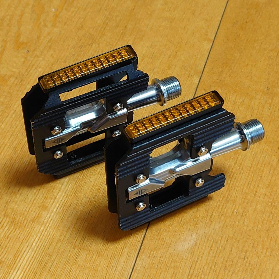 ADEPT Midway Flat Pedals – 6061-T6 Aluminum Alloy – Road/Cross Bike – 3.3 inches
