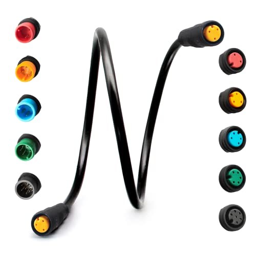 Ebike Extension Cable Julet 2Pin/3Pin/4Pin/5Pin/6Pin Waterproof Connector