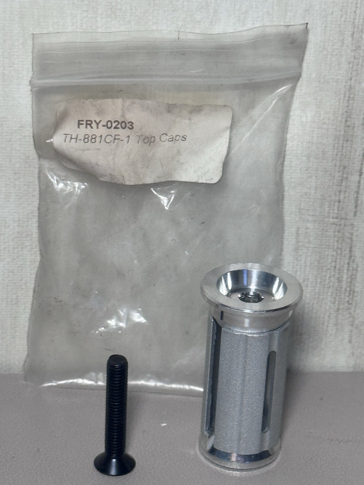 Carbon Fork Headset Compression Plug Expander Top Cap 1-1/8” CNC Aluminum 36g