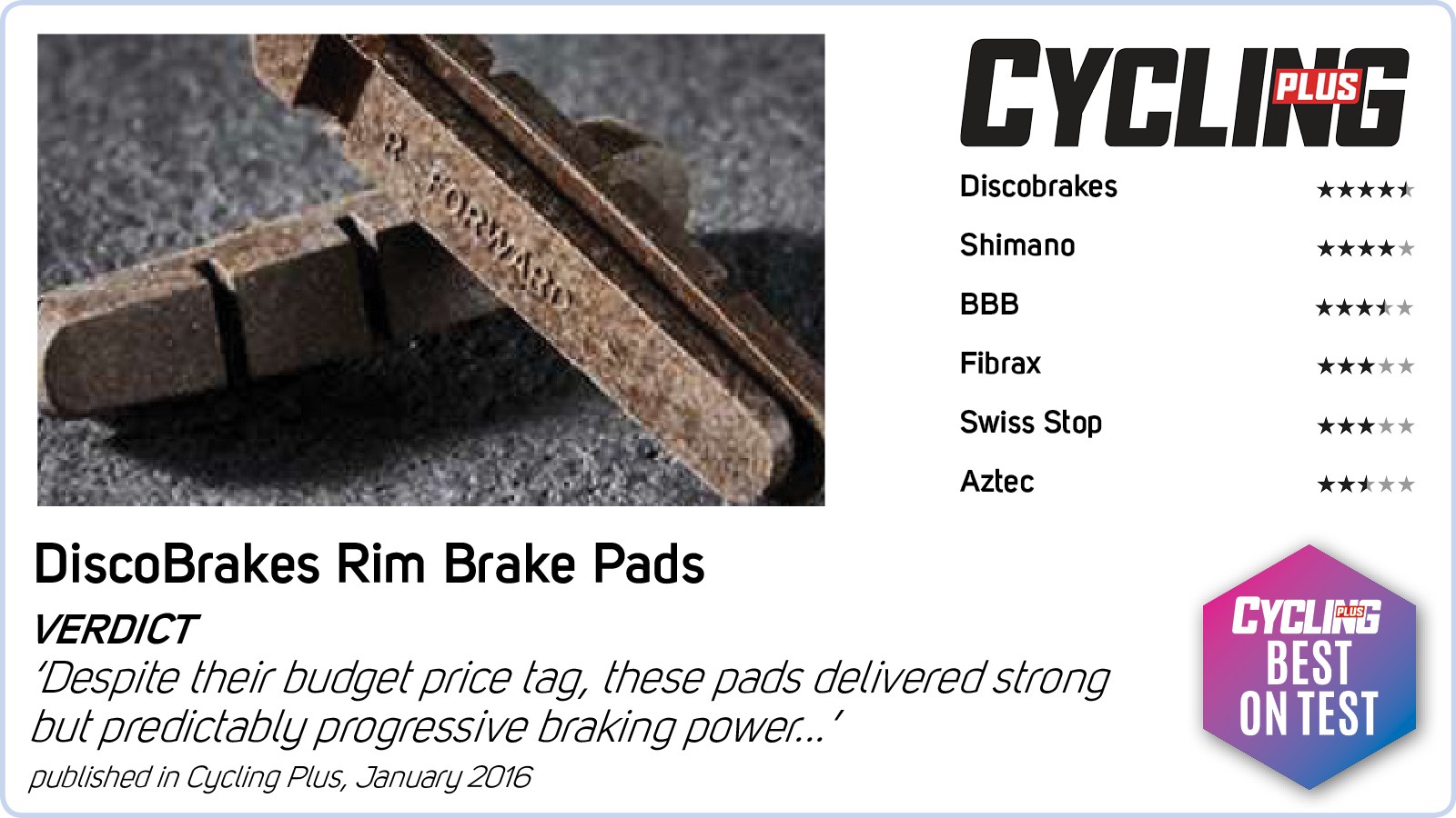 65mm Cantilever Brake Pad Shoes – Shimano Deore Acera Altus Tourney Nexave Canti
