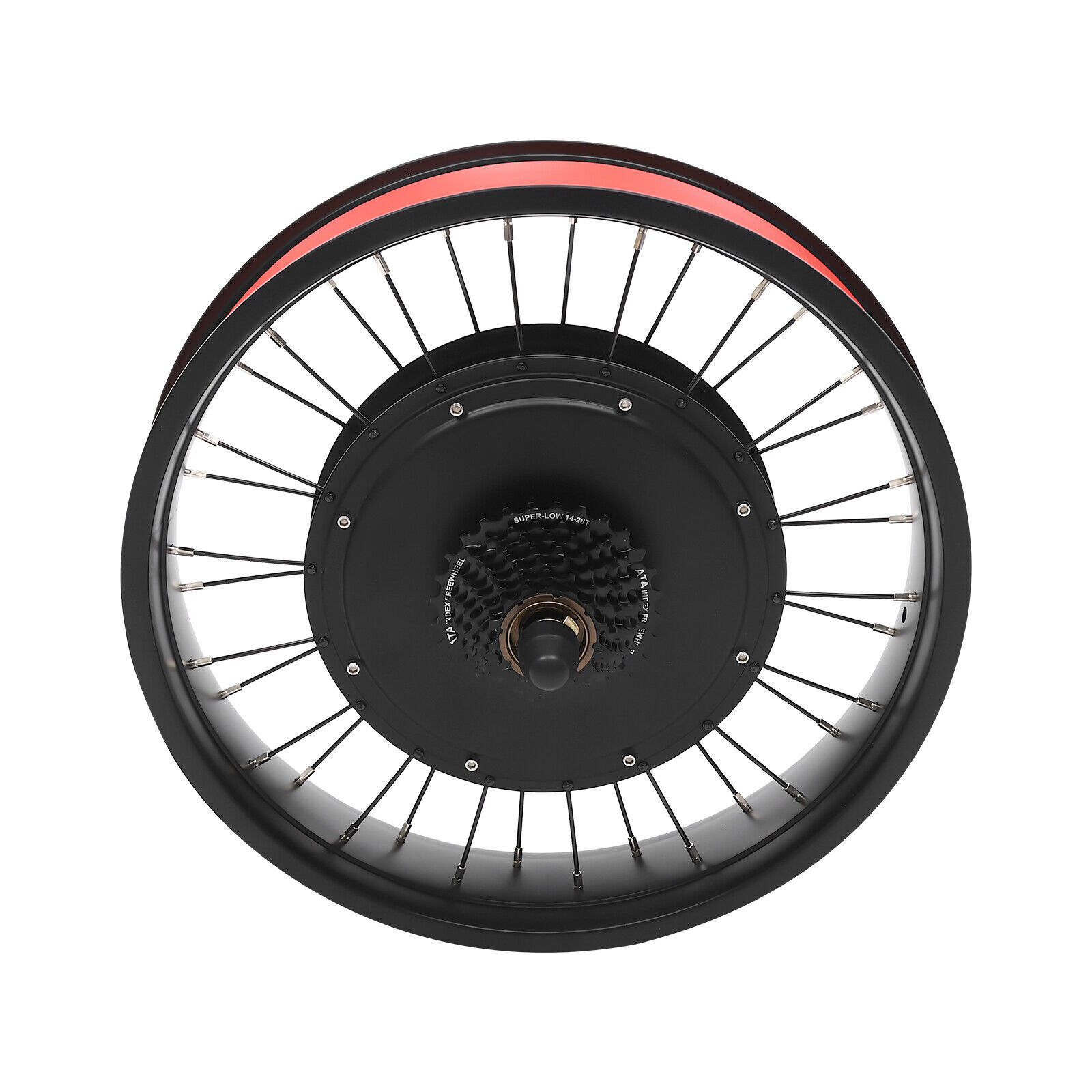 20″ 48V Electric Bicycle Conversion Kit Fat Tire E-Bike Hub Motor Wheel Kit 1kW