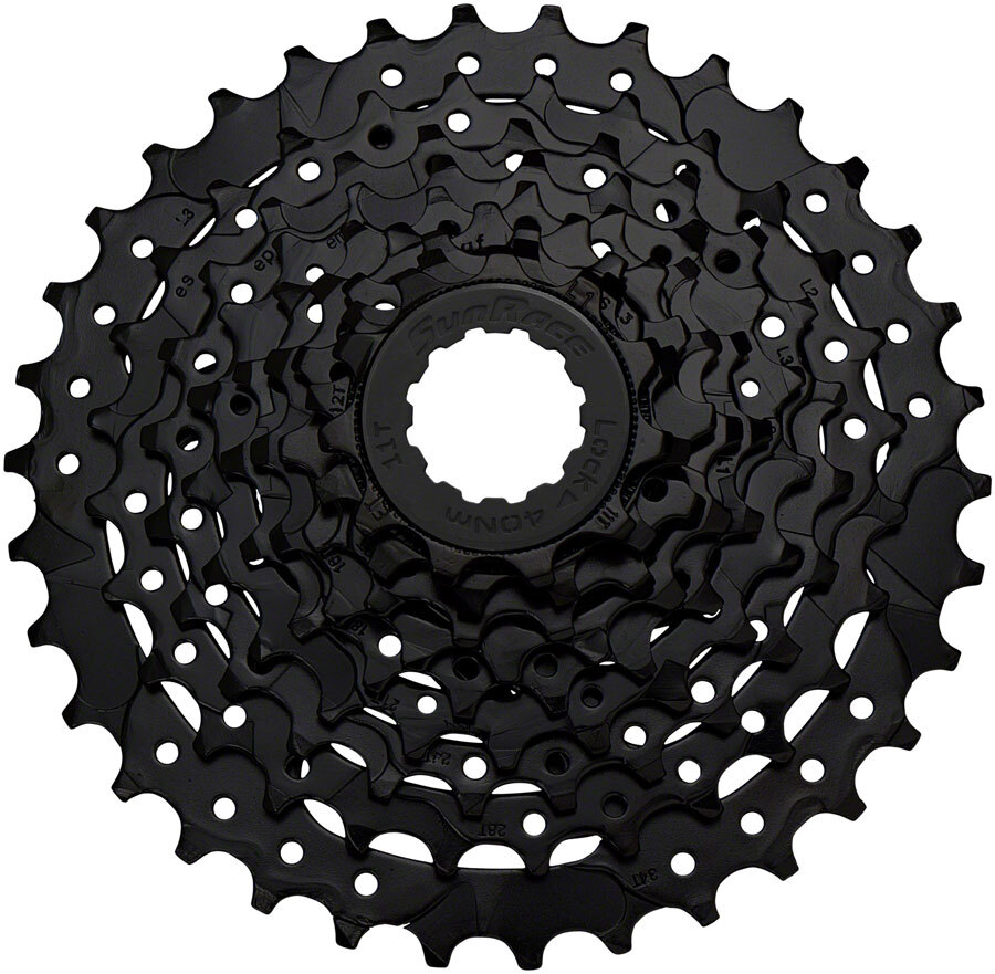 SunRace M90 Cassette – 9-Speed, 11-34t, Black
