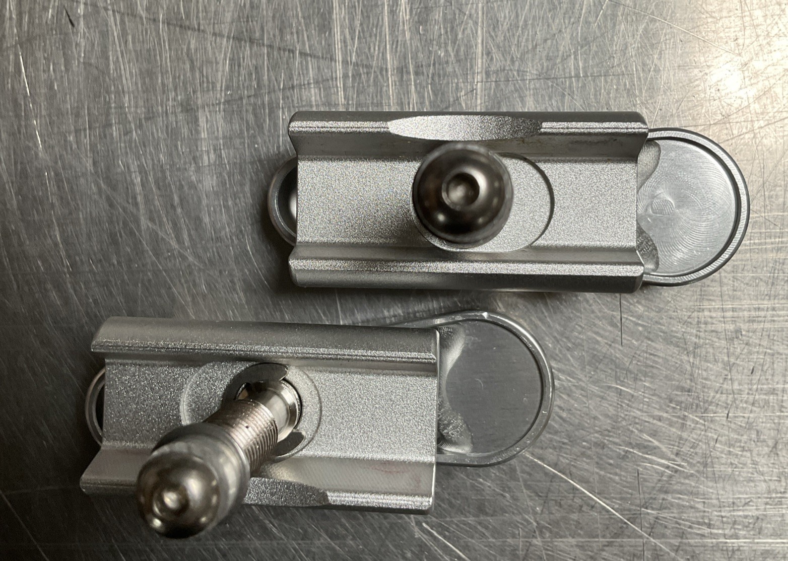 Brompton H&H Finger Dimple Hinge Clamp Set Silver
