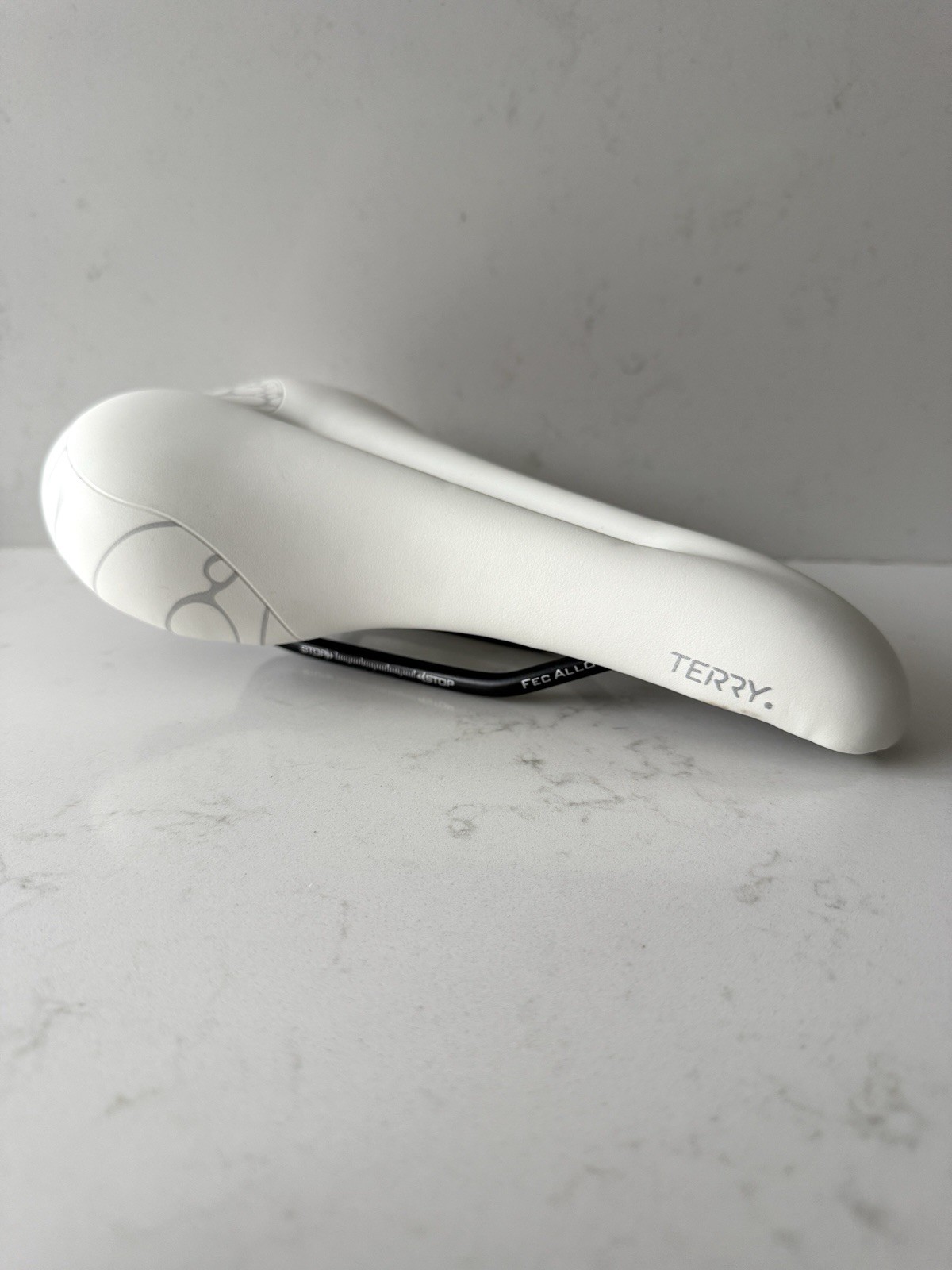 Terry Butterfly Women’s Bicycle Seat Ergonomic Cutout – FEC Alloy Rails – White