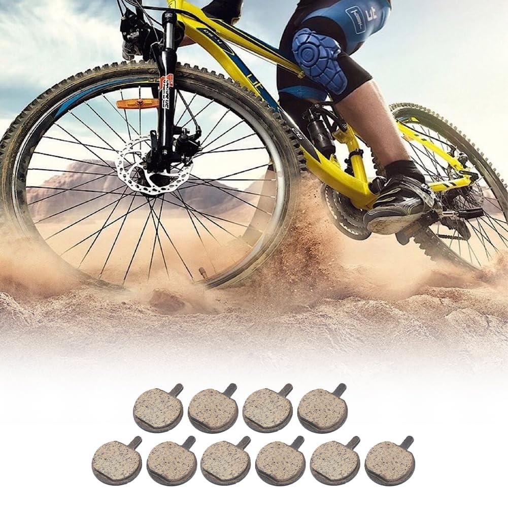 Bike Brake Pads, Semi Metal Resin Disc Pads, 5Pairs | Semi Metal Resin Disc