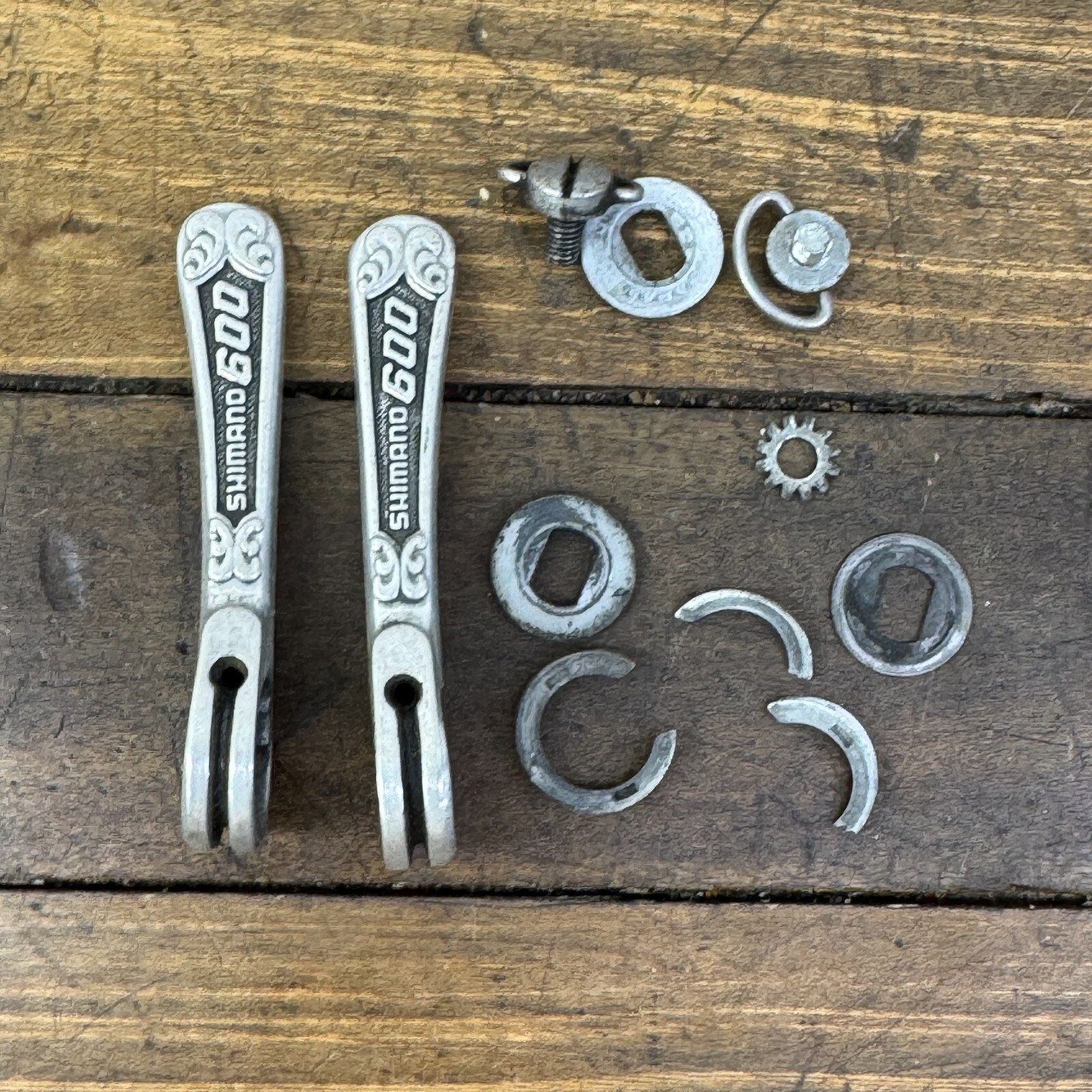 Vintage Shimano 600 Arabesque Shift Levers Shifters PARTS ONLY Down Tube Braze