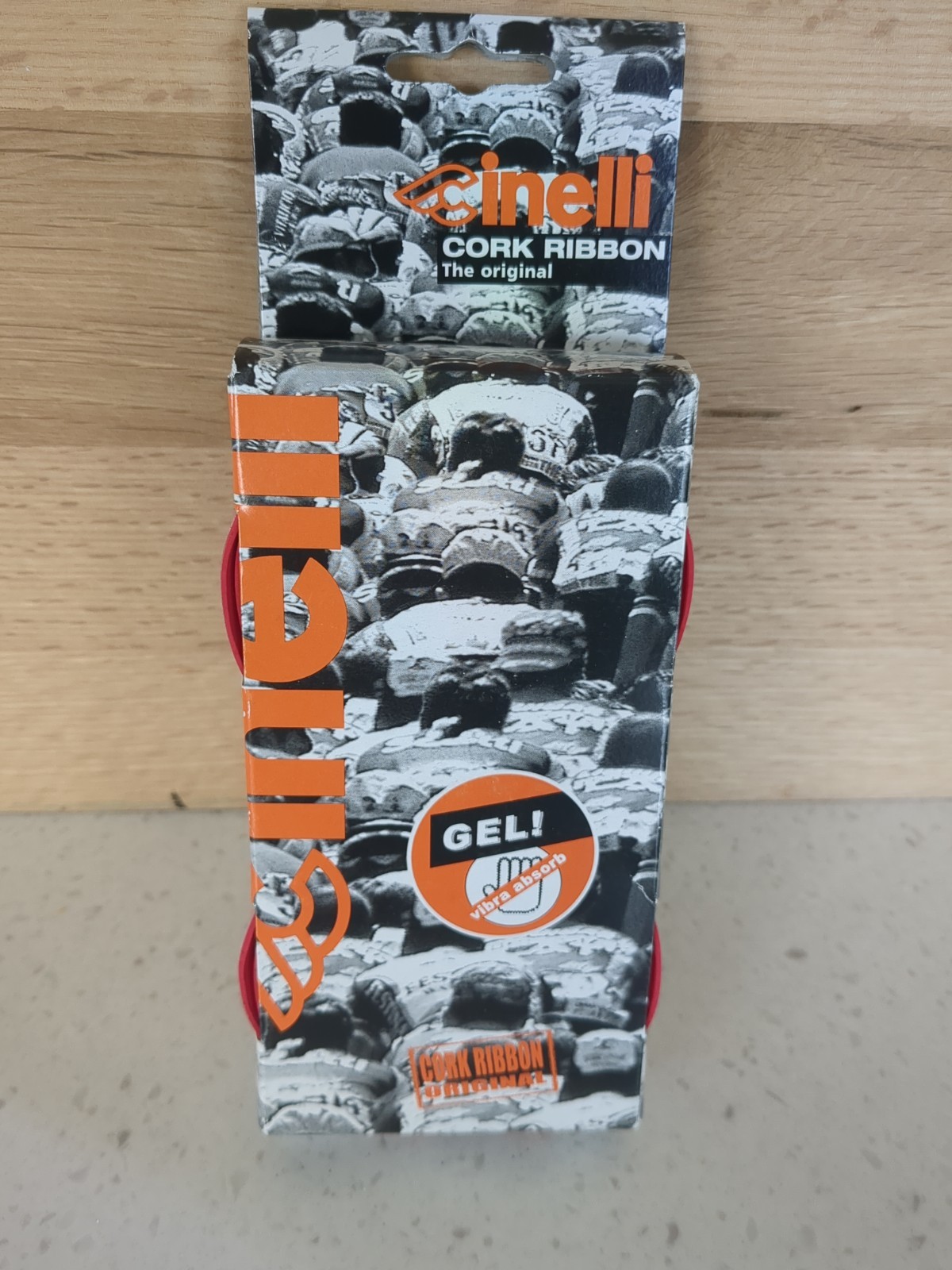 Cinelli Gel! Cork Ribbon Original Handlebar Tape Road Bike Red NEW NIB