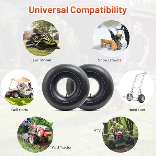 2-PCS 20×8.00-8/20×10.00-8 Replacement Inner Tube with TR13 Straight Valve