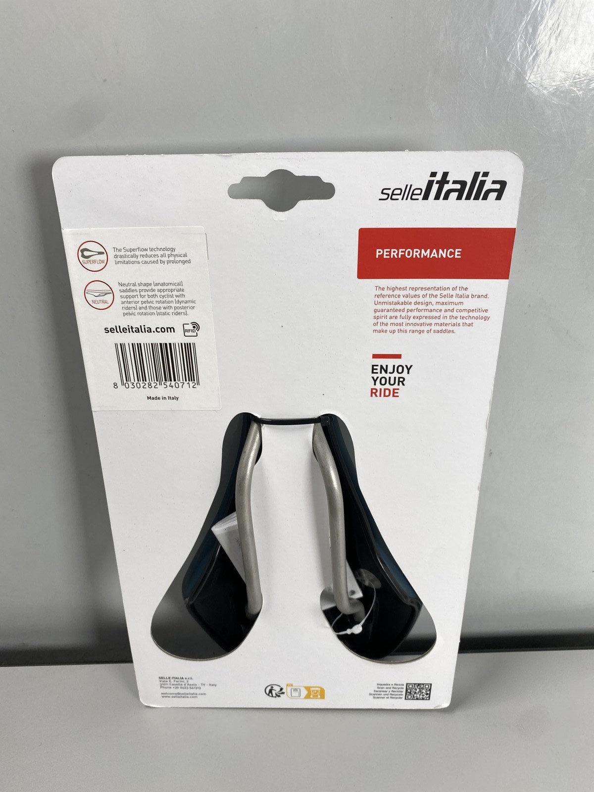 Selle Italia SLR Boost Gravel Ti316 Superflow – Blue L3