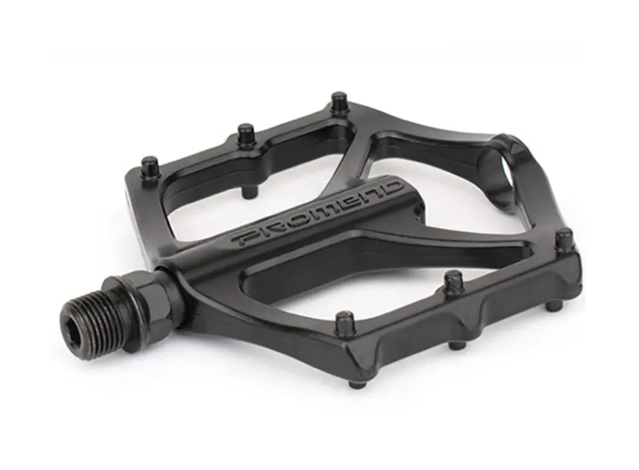 Bicycle Aluminum Flat pedals 9/16 Studded Road Gravel Mountain Bike Bmx Black