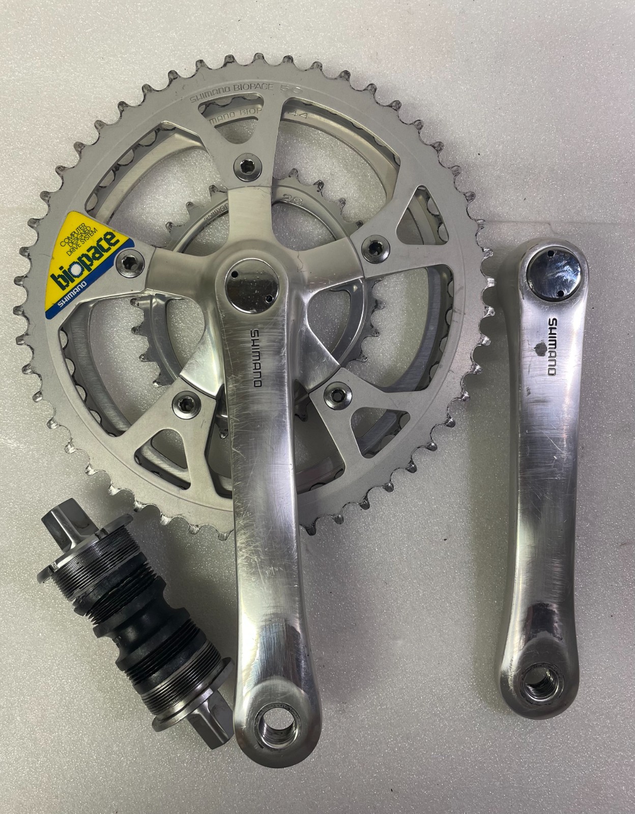 SHIMANO Deore XT FC-M730 Triple CRANKSET Biopace 50/44/28 170mm + Bottom Bracket