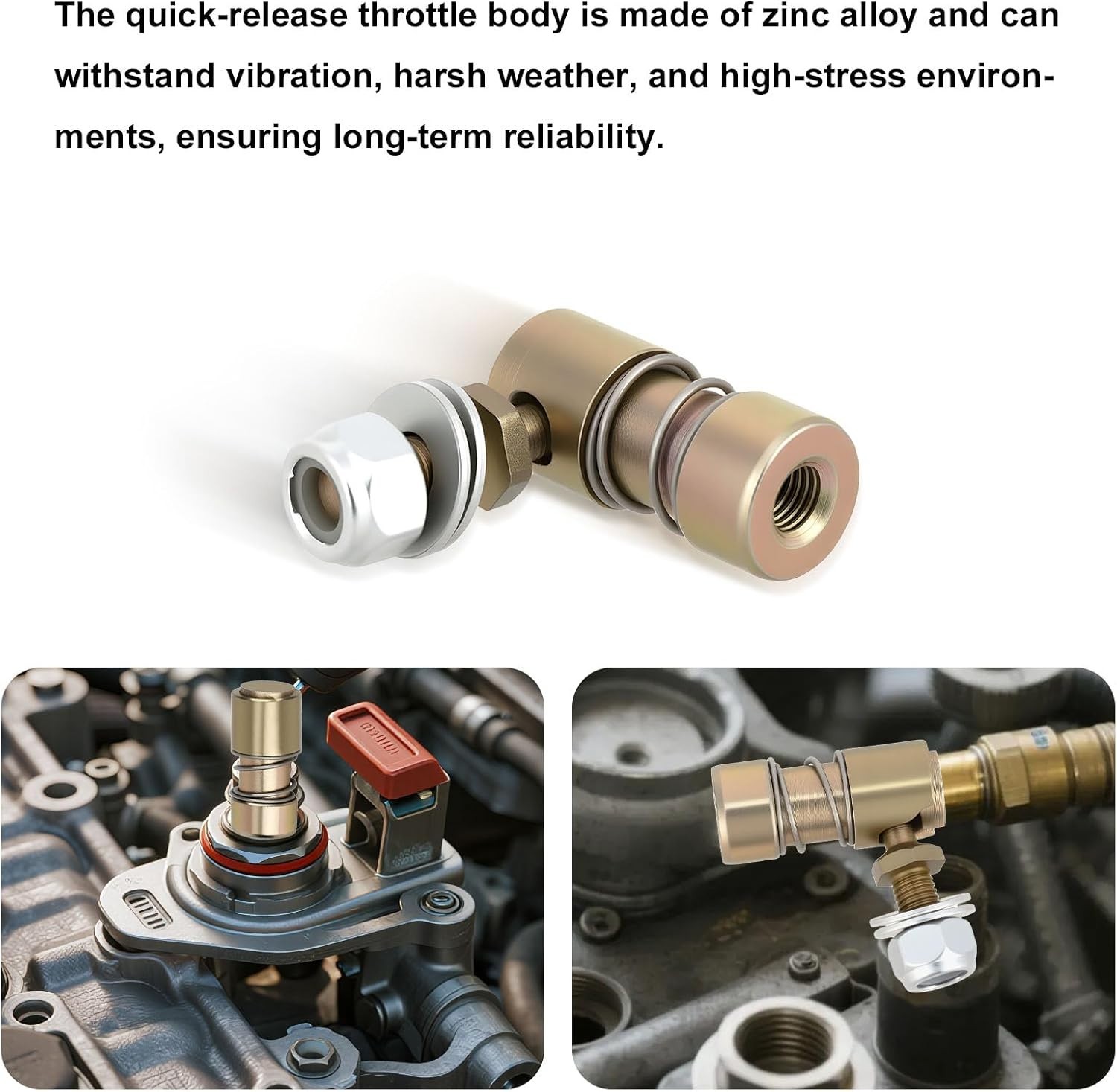 1/4-28″ Quick Release Throttle Cable Ball Joint – Durable Steel Component