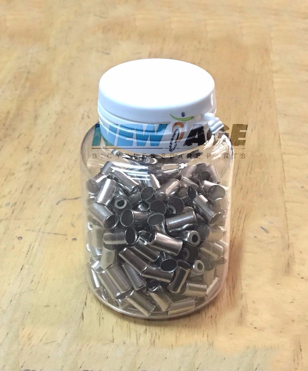 5mm Cable Housing End Caps 200 pcs/ Bottle Silver