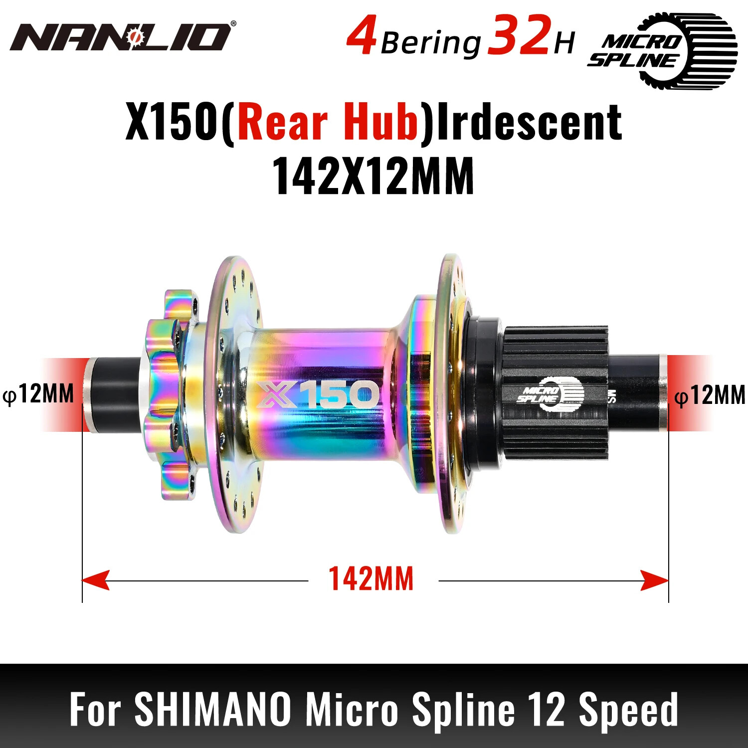 MTB Bike Hub 6 Pawl 3 Teeth 150 Click 32 28 36 Holes HG SX NX 8 9 10 11 12 Speed