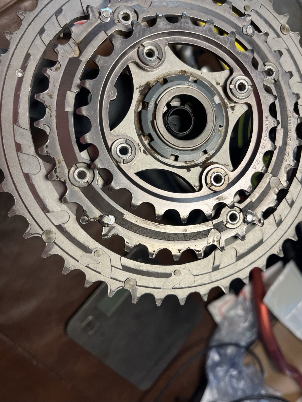 Shimano XTR FC-M950 Triple Crankset 175mm w/ Chainring-24/34/46t