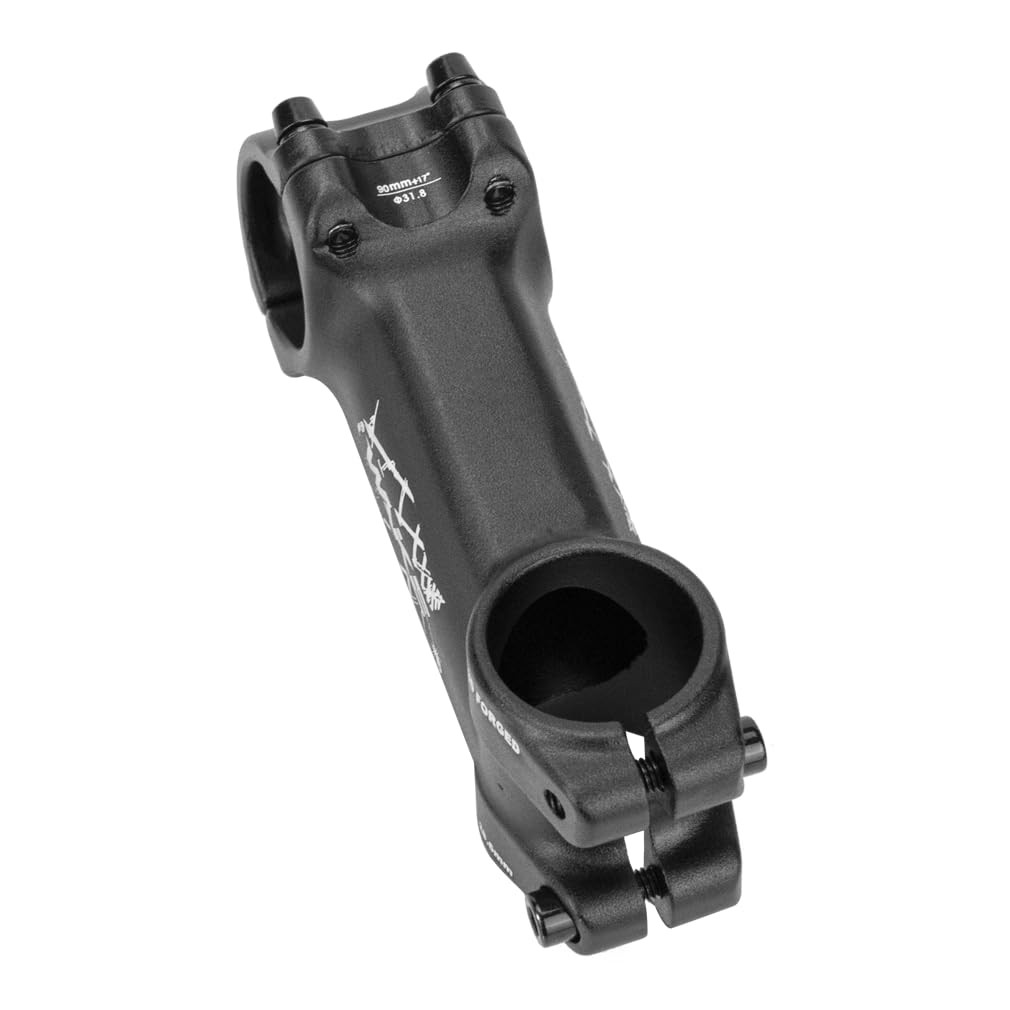 31.8 Stem 17 Degree x 90mm Handlebar Stem Riser Road Mountain Bike Part Black
