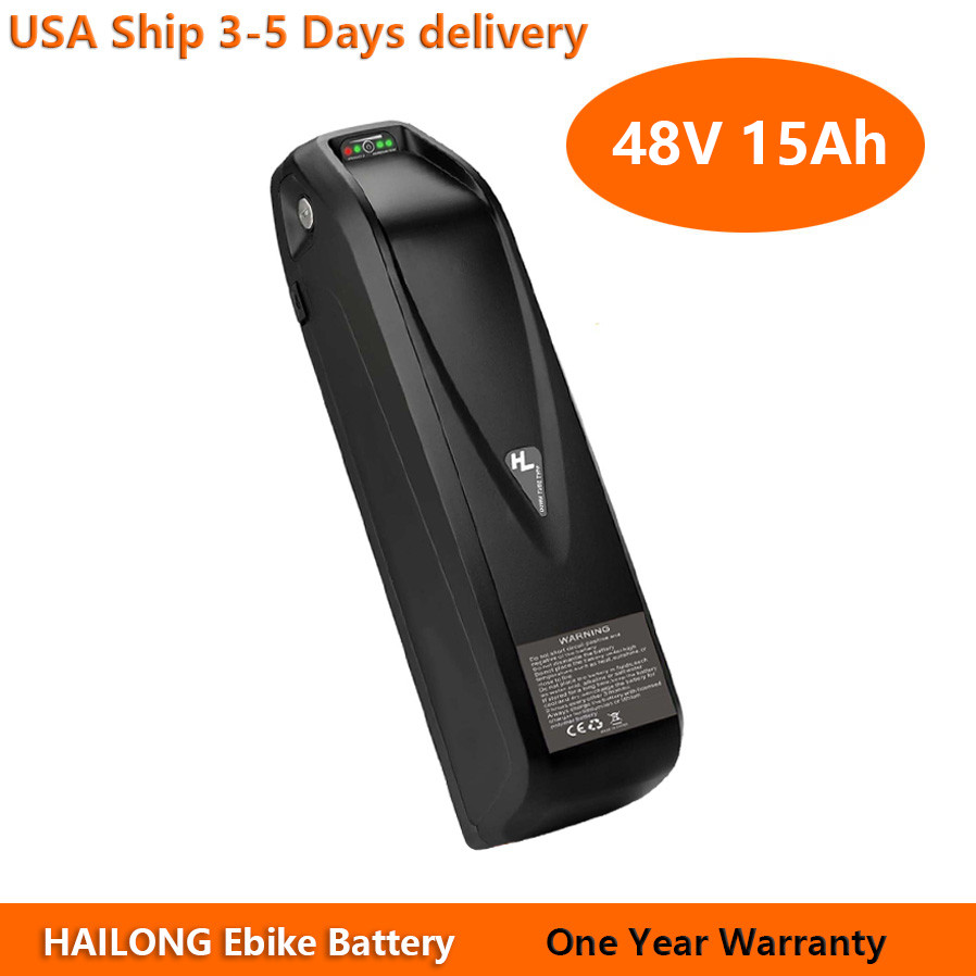 Hailong 48V 15Ah Battery for 100W-1000W Ebike Electric Bike Lithium Battery BMS