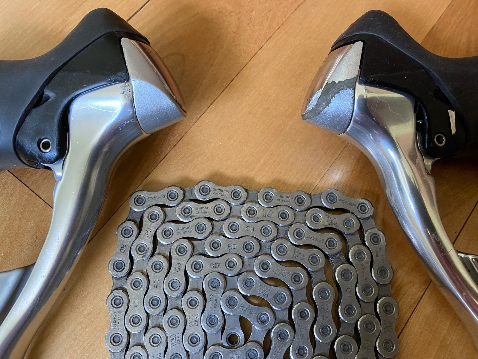 Vintage 9 speed Shimano Dura Ace 7700 Group Set
