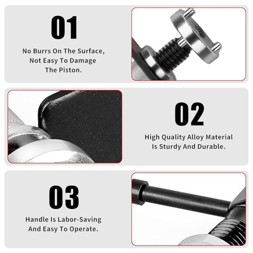 Car Brake Piston Wind Back Tool – 3pcs/Set – Brake Caliper Rewind Tool