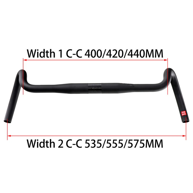 400/420/440mm Carbon Handlebar Big Flare Bar Cyclecross Road Bike Handlebars