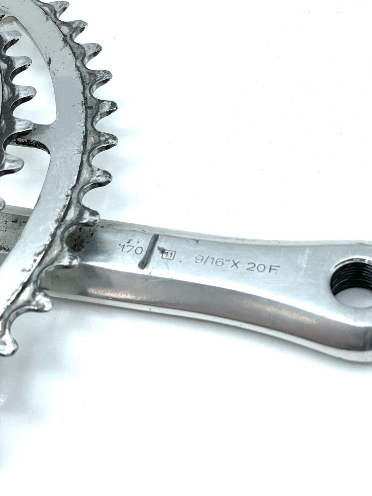 Campagnolo Triomphe Crankset 170mm 52/42 ISO Square Taper Vintage Campy Italy