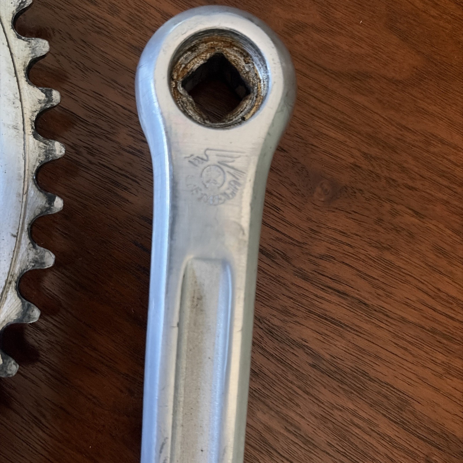 Vintage Ofmega Crankset, Alloy Race Eroica Strada 170mm 52-42