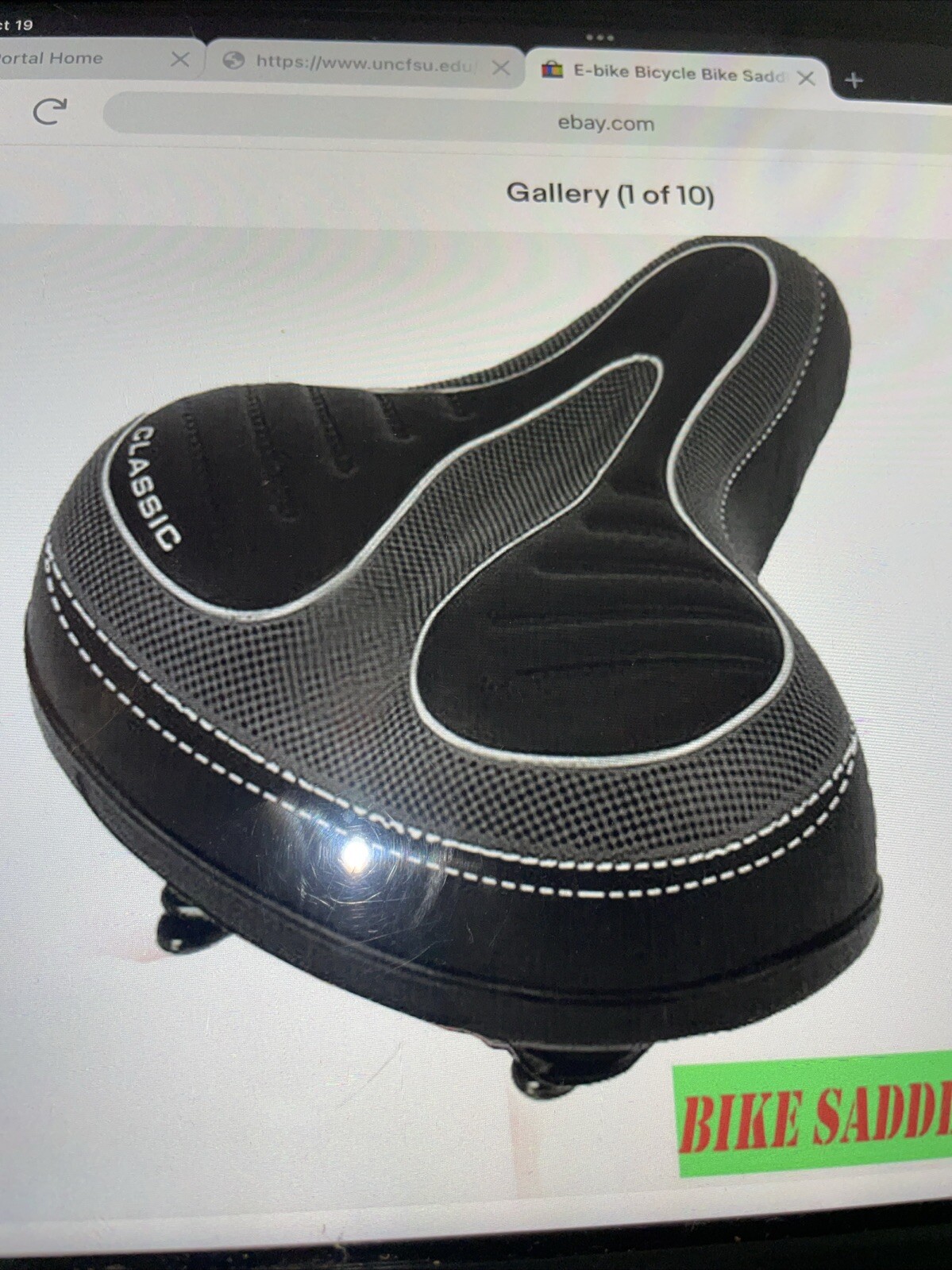 E-bike Bicycle Bike Saddle Seat Comfort Wide Soft Gel Cushion Pad Sporty