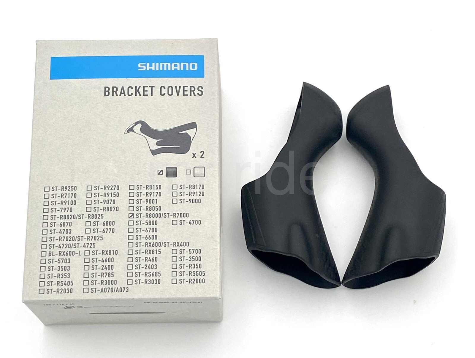 Shimano ULTEGRA ST-R8000 Bracket Cover/Hoods Set Black fit ST-R7000 Y0DK98010