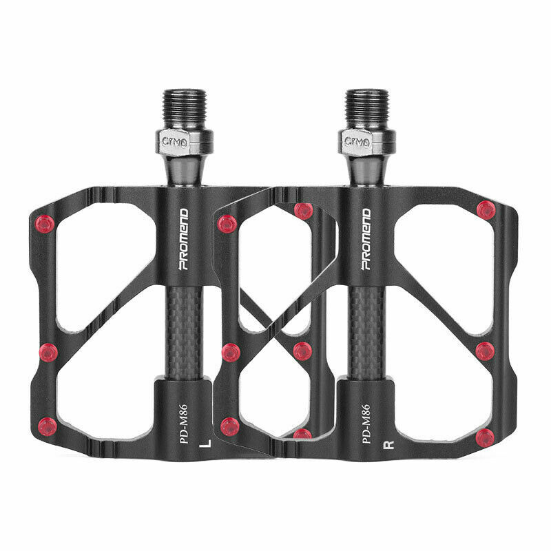 PROMEND Ultralight Carbon Titanium Bicycle Pedal MTB Road Bike Pedal 3 Bearings