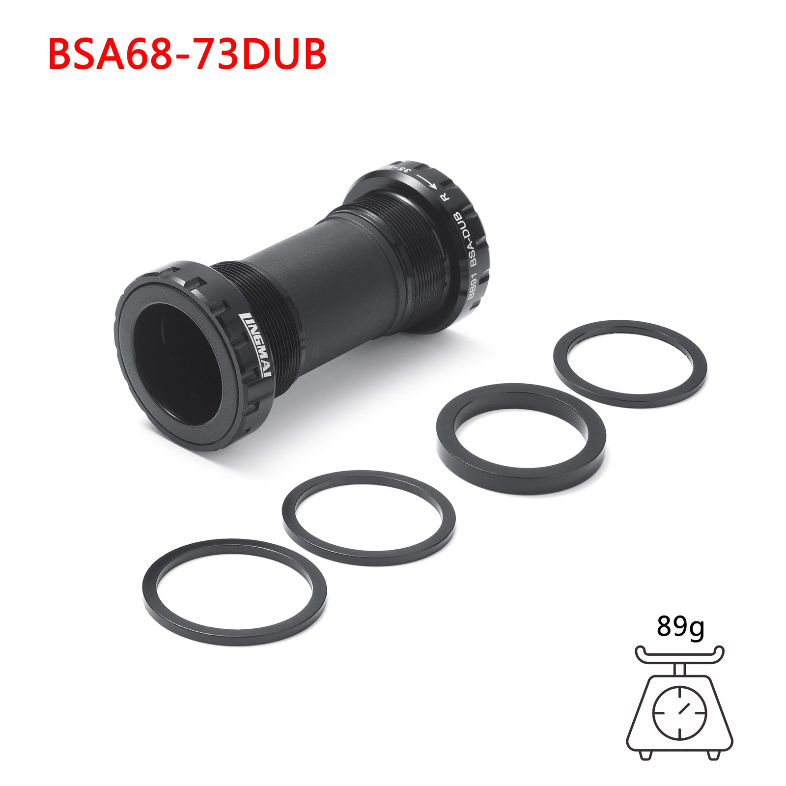 Bicycle Bottom Bracket Ceramic Bearing BB T47 Thread 68Mm 73Mm 86.5Mm Bsa 68Mm 7