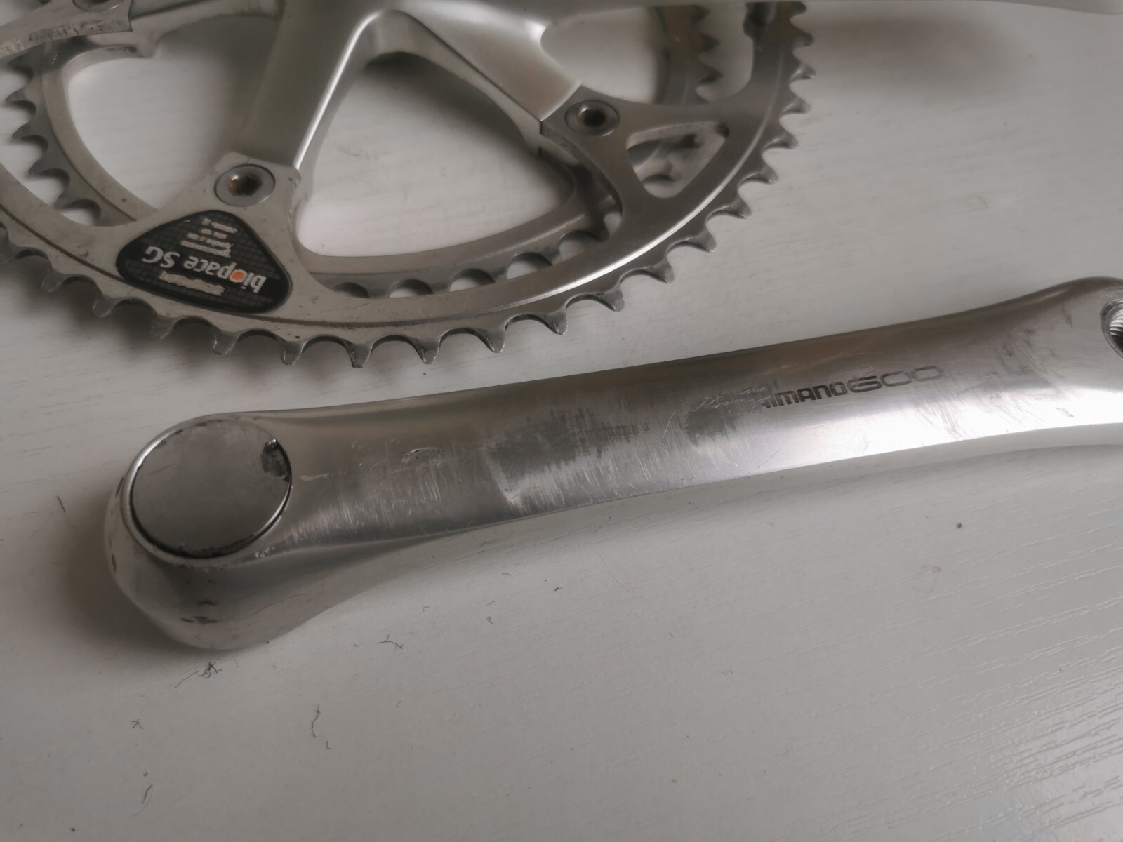 VINTAGE Shimano 600 Ultegra Biopace FC-6400 Double 52/42 170mm Crankset Chainset