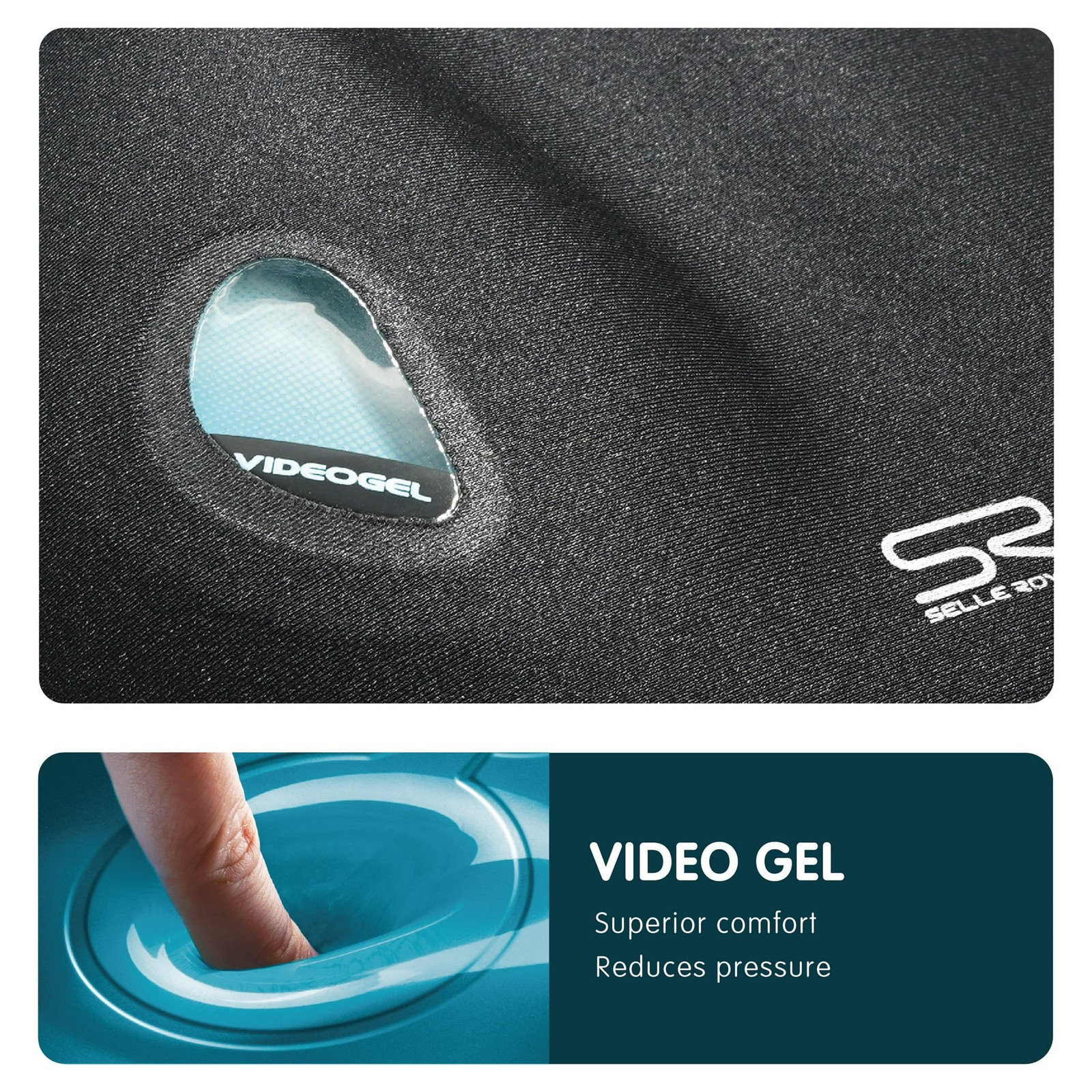 Selle Royal Video Gel Bike Seat Cover (Wide, Unisex – Men, Women)