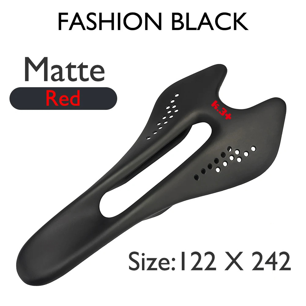 Full Carbon Fiber Bicycle Saddle 132×242/122x242mm for Road/mountain Bike