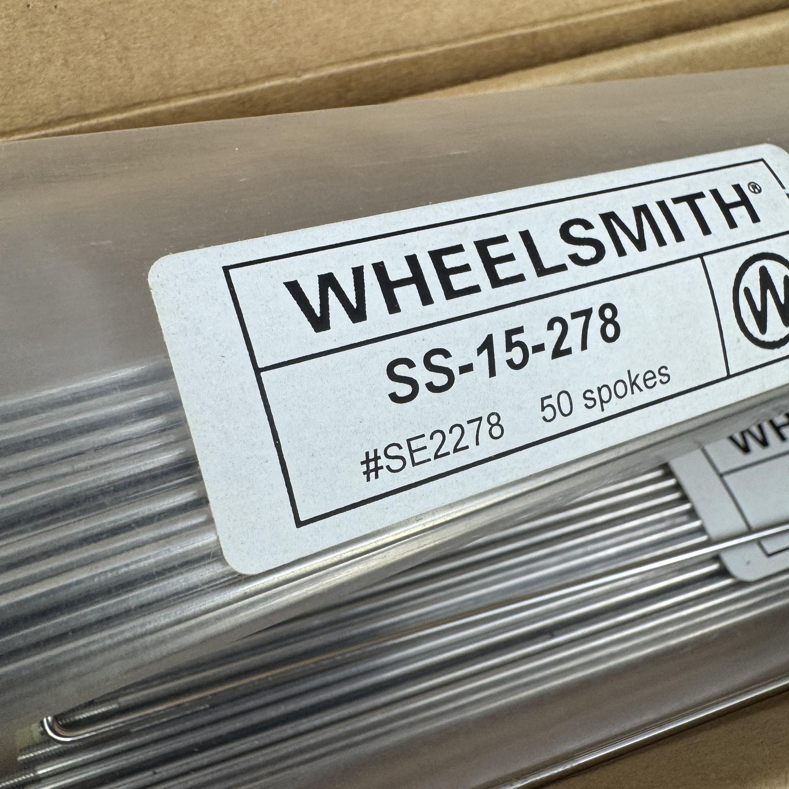 Wheelsmith Bicycle Spokes 278mm Silver Steel 15g J-Bend Box Lot SS-15-278