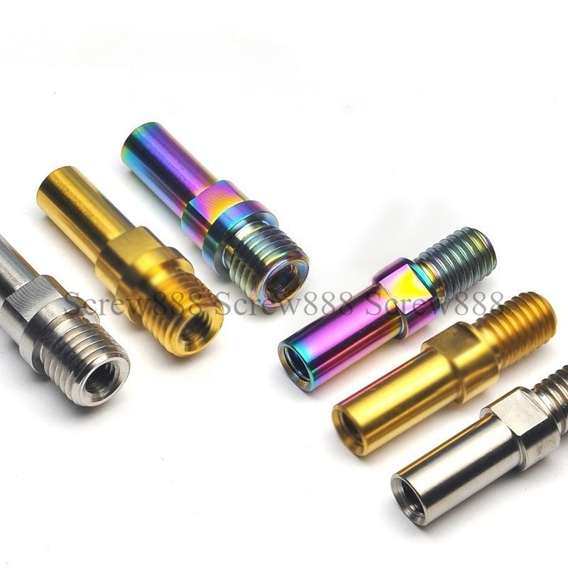 2pcs Titanium Ti Brake Post V-Brake Bosses M8/M10x1.25mm V Brake Seat Bike Bolts