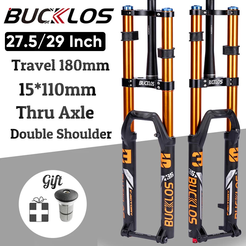 27.5/29 Inch 180mm Travel MTB Bicycle Air Suspension Fork Double Shoulder Frok