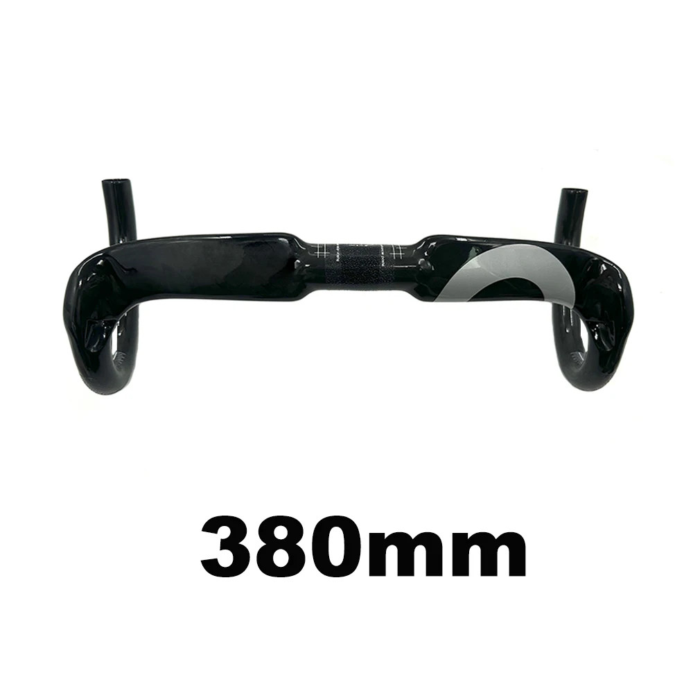 Road Bike Drop Bar Gloss Carbon Handlebar Suitable for 31.8*400/420/440mm