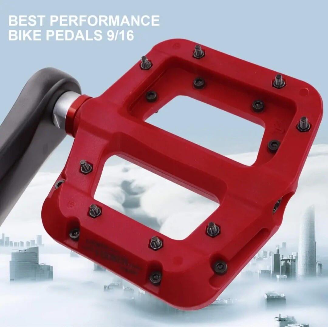 FOOKER MTB Pedals Mountain Bike 3 Bearing red needle roller bearing