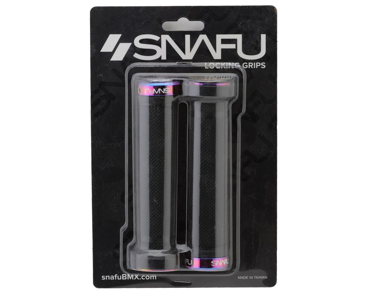 Snafu Pro Lock-On Grips (Black/Jet Fuel) (140mm) [16-02-01-00]