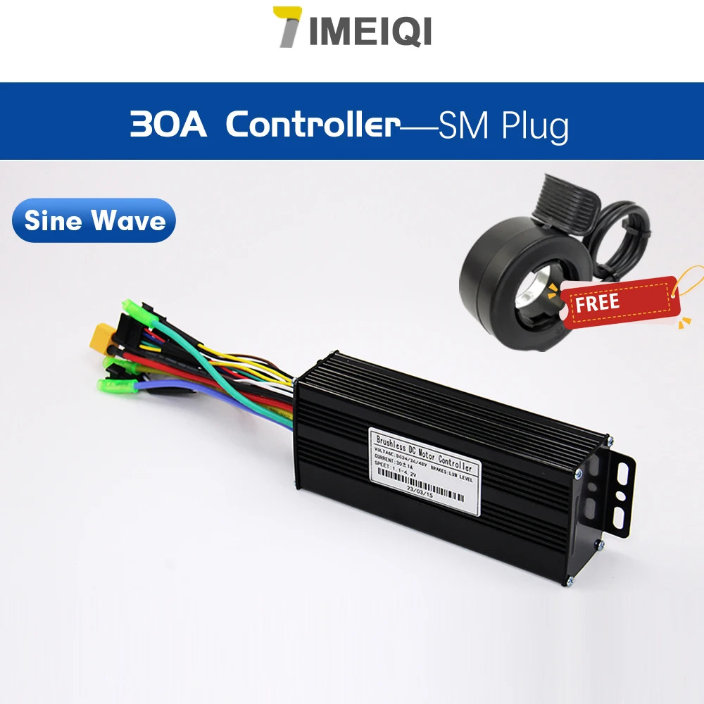 Ebike 3-mode Sine Wave Controller 17A/26A/30A/40A for 250W-3000W Brushless Motor