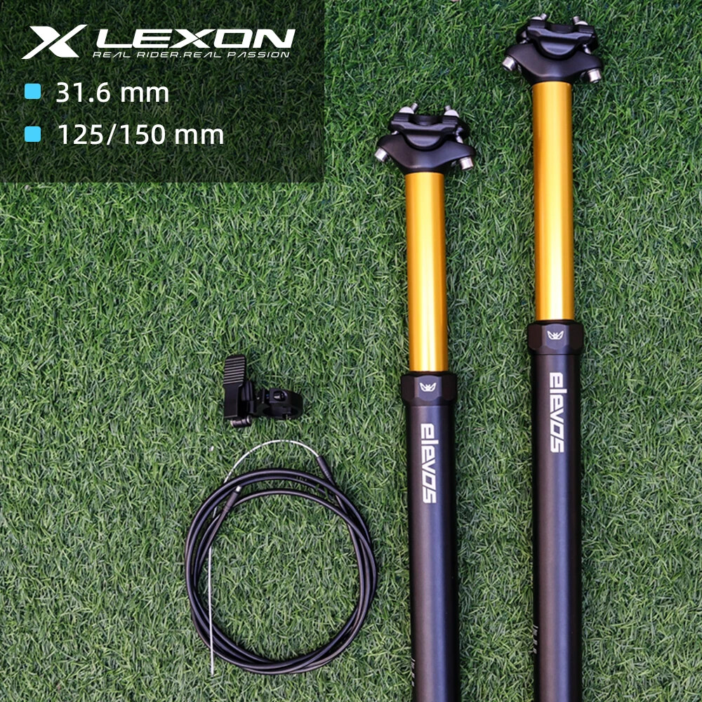 MTB Dropper Seatpost 31.6mm 125/150mm Down Pull Internal Cable Remote Control