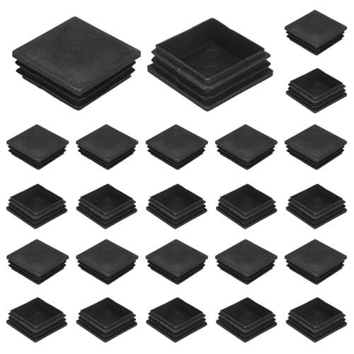 -Pack Square Tubing End Caps, 1.8Inch/Plastic Tube Plugs for Square 45mm 30