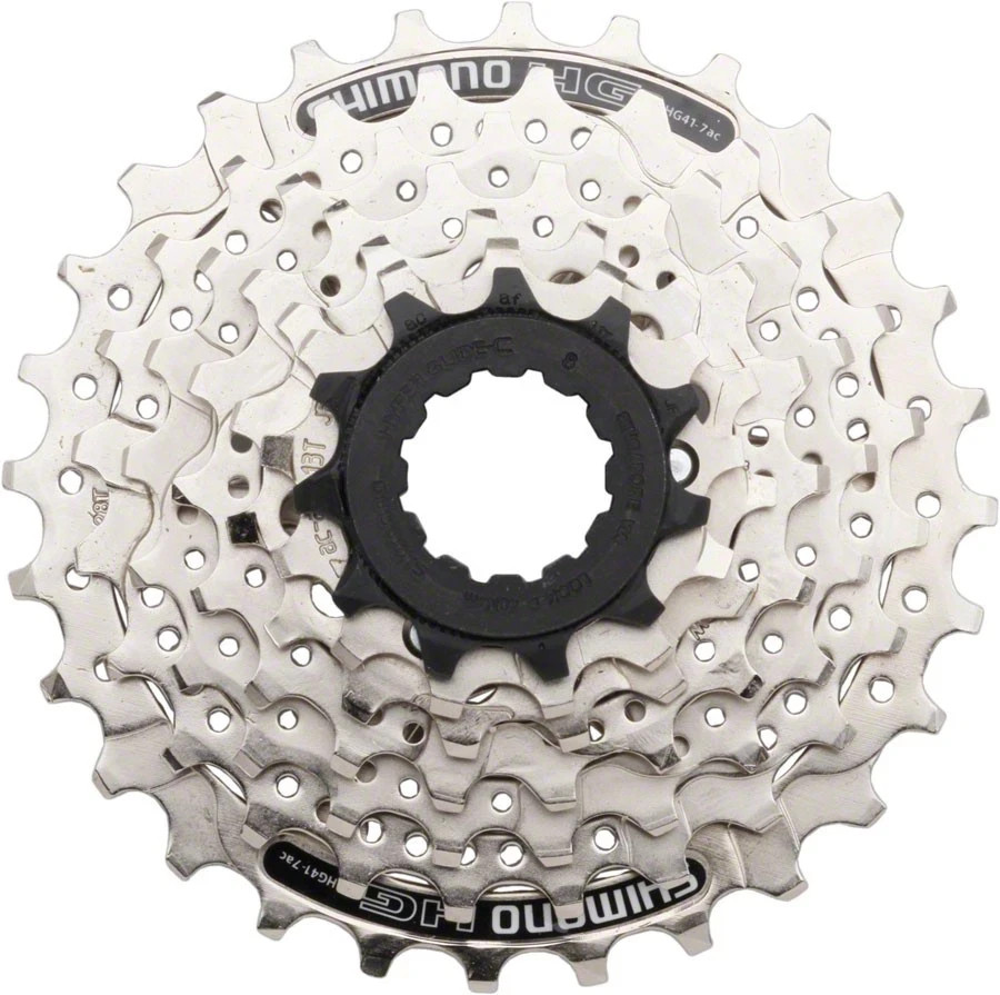 Shimano CS-HG41 Cassette – 7 Speed, 11-28t, Silver