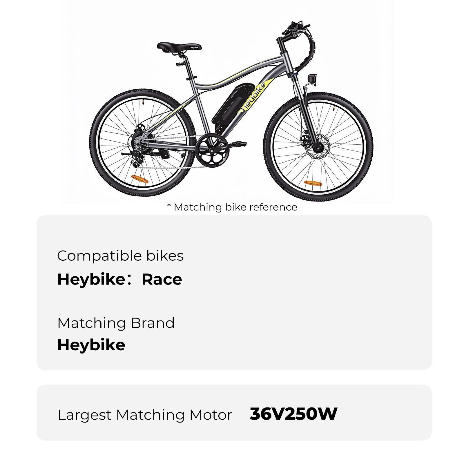 Electric Bike Battery 36V 10.4Ah Fit for Heybike Race Battery Replacement