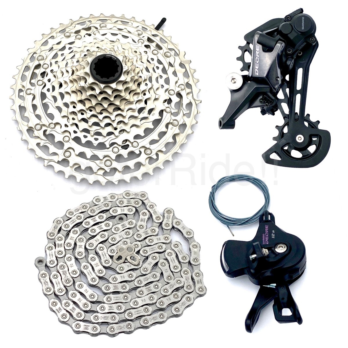 Shimano Deore M6100 12S Build Kits Shifter I-Spec,Derailleur,Cassette 51T 4pcs