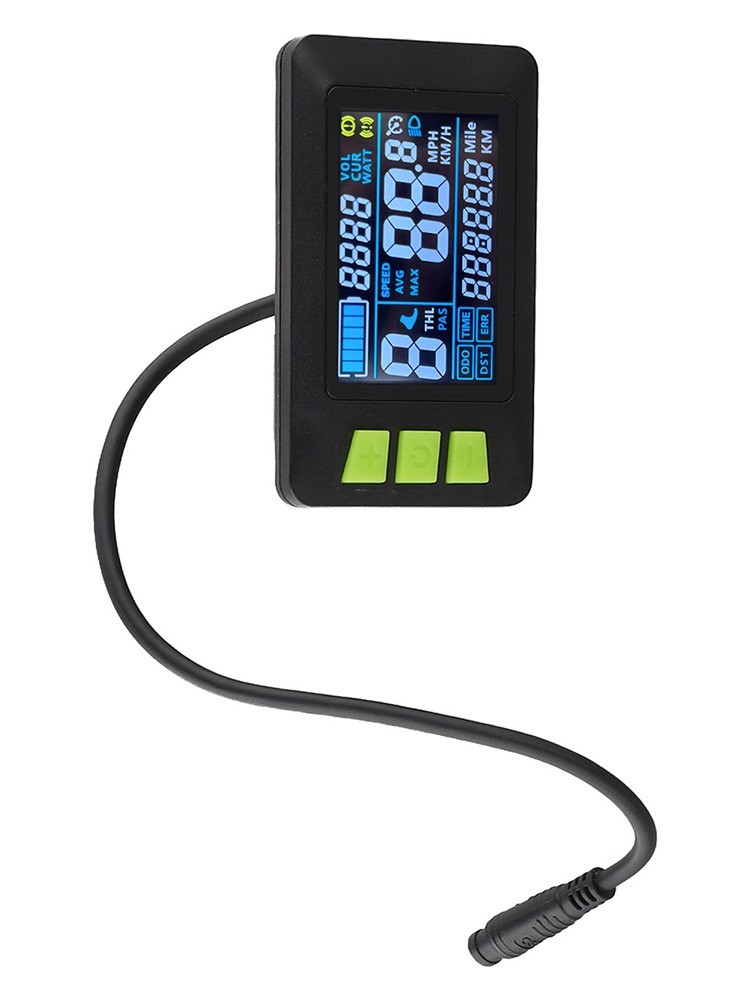 USB Enabled Intelligent LCD Display for Electric Bike Speed Monitoring