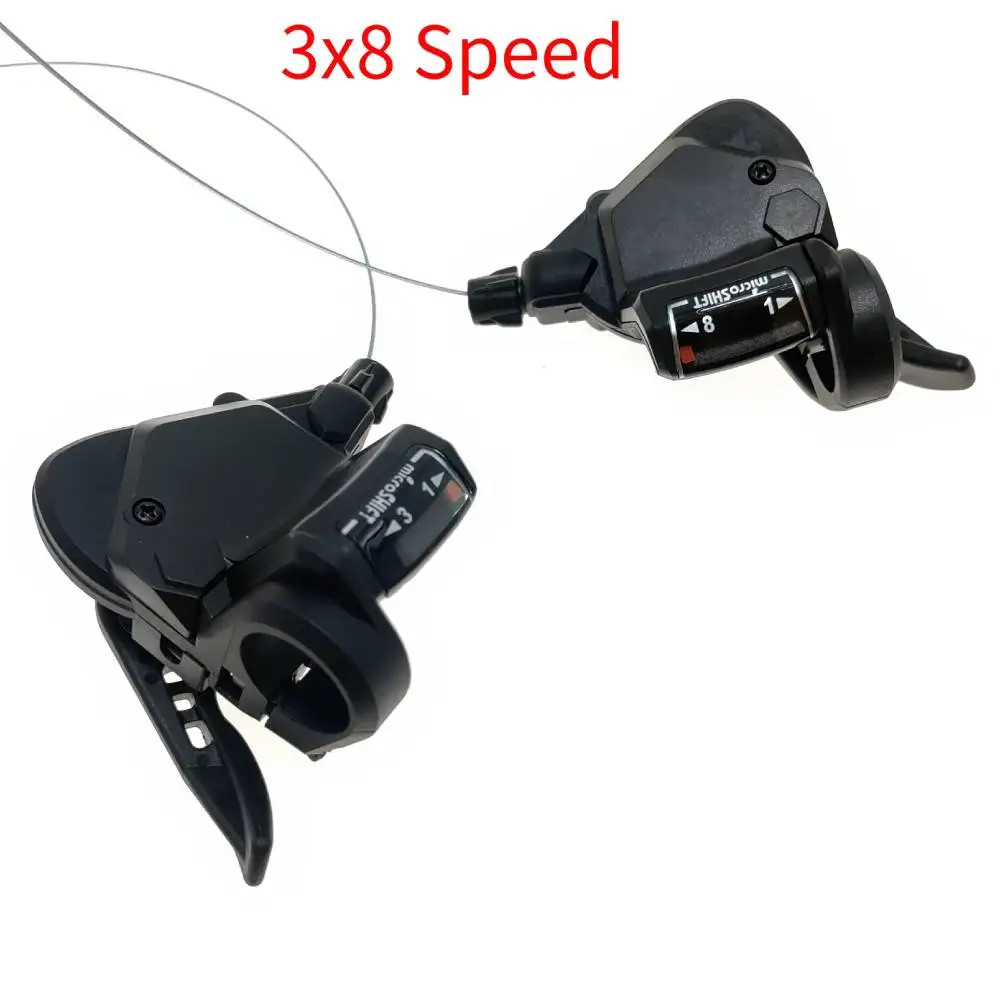 Microshift TS38 Bike Shifter Lever 3×7/8/9 Speed MTB Derailleur Set