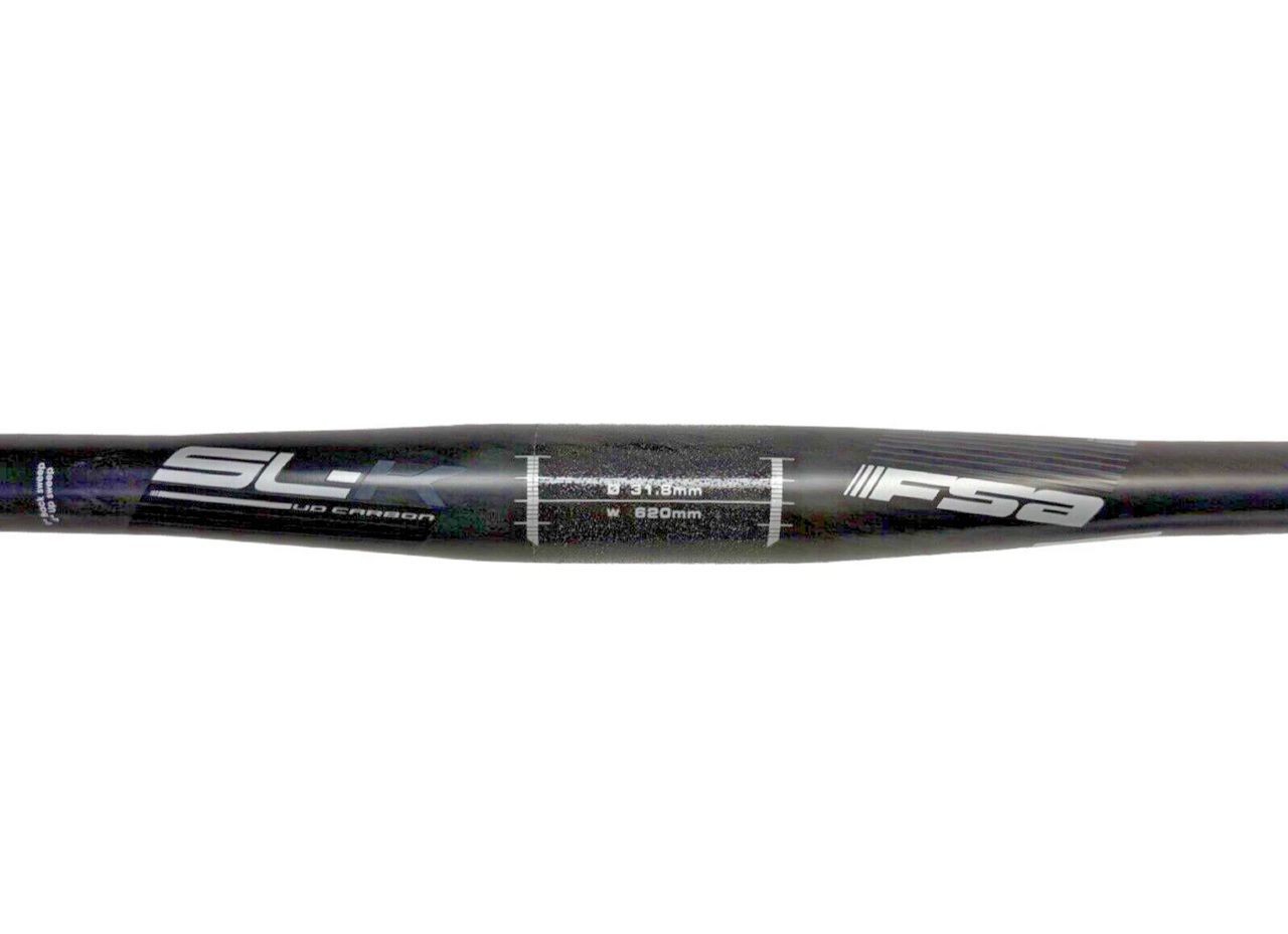 FSA SL-K Carbon MTB Flat Handlebar 31.8mm 620mm 0mm Rise Black
